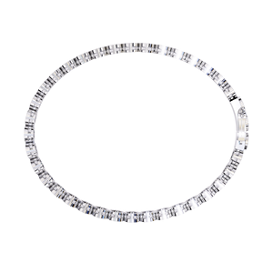 Pulsera de tenis con ajuste de bisel de oro de 14K con diamantes naturales Joyas de diamantes elegantes - Product Image 5