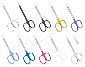 Ciseaux à cuticules extra fins de 9 cm en acier inoxydable à lame courbée pour droitiers, pour éliminer les cuticules mortes et les ongles, durables - Product Image 4