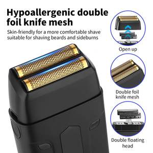 Afeitadora Eléctrica Recargable de Doble Cuchilla para Hombre, Impermeable IPX7, Mini Afeitadora Rotatoria para Uso en Autocaravanas - Product Image 6