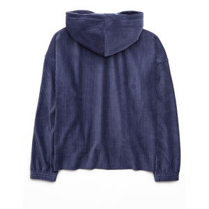 Sudadera con capucha de terciopelo de peso pesado personalizada al por mayor 2025 para mujer, Top recortado con capucha de alta calidad para la temporada de invierno - Product Image 5