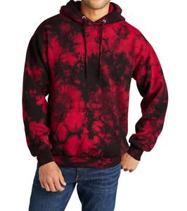 OEM Custom Wholesale Oversized Tie Dye Pullover Fleece <b>Hoodie</b> for Men hooded warm tie dye sweatshirt red and <b>black</b> - Product Image 2