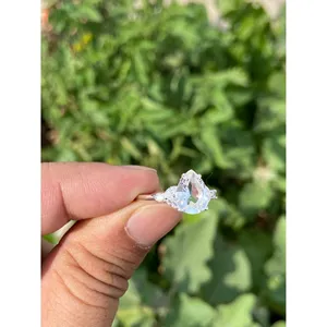 Natural Crystal Quartz Ring 925 Sterling Silver Handmade Gemstone Ring Wholesale Jewelry Supplier - Product Image 2