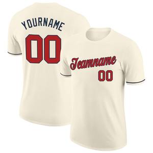 Direct Engro Sportswear T-shirt de performance rouge-marine personnalisé en gros - Product Image 1