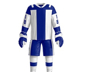 Uniforme de Hockey sobre Hielo para Hombre, Ligero, Transpirable, Estampado, Ecológico, de Secado Rápido, Material Duradero de Poliéster/Spandex, Gran Venta - Product Image 1