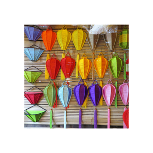 Linterna de seda de alta calidad 2024, superventas en Vietnam, linterna de seda de bambú superventas/linternas de seda vietnamitas para Decoración - Product Image 3