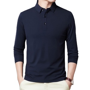 Polo de marca personalizada para hombre, camiseta colorida con hombros caídos, de alta calidad, de algodón Premium - Product Image 1