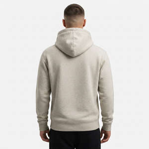 Sweat-shirt à capuche gris pour homme Storm Fit, 100% coton, coupe régulière, coupe-vent, respirant, décontracté, avec poche avant et logo. - Product Image 2