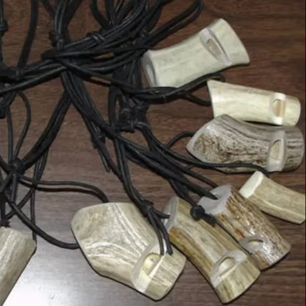 Handmade Lightweight Steel & Leather High Pressure Dog Whistle Portable Hunting Accessories