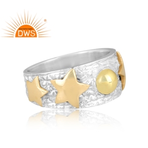 แหวนสายรัดประดับดาวสีเงินสเตอร์ลิงขายดีเครื่องประดับสั่งทำสำหรับผู้หญิงของขวัญสำหรับผู้หญิงสำหรับเธอ - Product Image 3