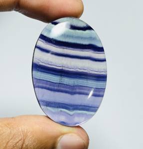 Cabochon en pierre de fluorite naturelle de meilleure qualité pierre précieuse en cristal de guérison de haute qualité pour la fabrication de bijoux pour accessoires de bijoux - Product Image 3