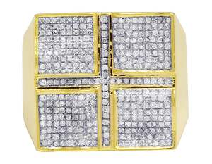 Haute qualité la plus tendance vente chaude Hip Hop S925 bague en argent Sterling entièrement Moissanite diamant glace pour hommes - Product Image 2