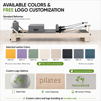 Máquina de Pilates Reformer Comercial de Madera de Roble y Arce para Estudio, Equipo de Pilates