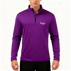 Camisetas Deportivas Ligeras de Manga Larga para Hombre, de Punto, con Cierre de Cremallera de 1/4, de Poliéster, para Pesca, Senderismo y Actividades Deportivas - Product Image 5