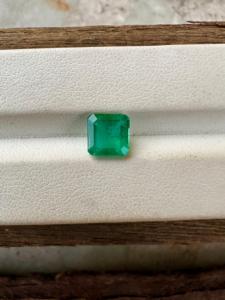 Piedra de corte de Esmeralda cuadrada de esmeralda de Zambia Natural de 7 MM con piedras preciosas sueltas de buen brillo para hacer joyas de 1,69 quilates para joyería. - Product Image 6