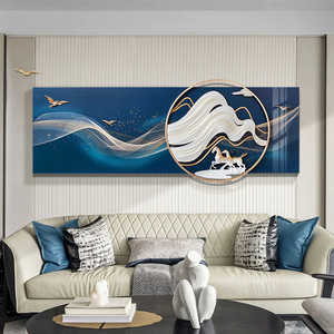 Art mural de cheval de qualité supérieure 'Riding the Wind' Sculpture en métal avec finition en poudre 60x180x1 cm - Product Image 4