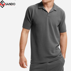 Conçu sur mesure à manches courtes hommes ensemble de vêtements de sport grande taille deux pièces coton respirant imprimé Shorts pour l'automne High Street - Product Image 2