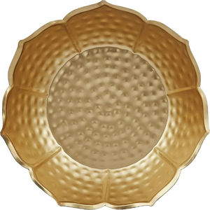 Solimo เชิงเทียนโลหะเคลือบเงาสีทองพร้อมชามดอกบัว Urli เทียนคริสต์มาสแบบลอยน้ำดอกไม้ตกแต่งสีทอง - Product Image 6