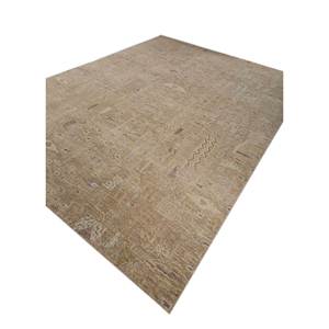 Erbe Beige <b>Brown</b> Hand Knotted <b>Wool</b> Rugs Abstract Living Carpet for Home Handmade Rectangle Puzzle Entryway Carpet for Hallway - Product Image 2