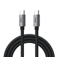 Kabel Data UNIEAN Tipe-C 100W Pengisian Cepat Berlapis Silikon untuk IOS/Komputer/Earphone