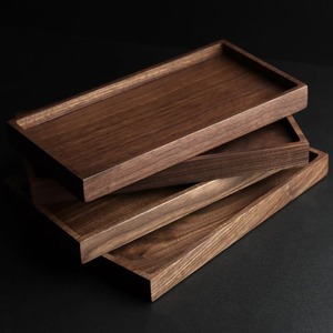 Plateau de service pour la maison, l'hôtel, la cuisine, le restaurant, plateau en bois de haute qualité, plateau de petit-déjeuner, forme rectangulaire, nouveau design - Product Image 6