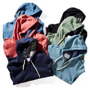 Sweats à capuche en coton tendance pour hommes, imprimé numérique à carreaux, polaire respirant 380g, couleur personnalisée, coupe ample, hiver - Product Image 3