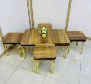 โต๊ะกาแฟสแตนเลสแบบเปิดประทุนแบบเรียบง่ายทันสมัยสำหรับบ้านสำนักงานห้องนั่งเล่นห้องนอนรับประกัน2ปี - Product Image 5