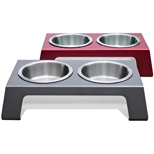 Modern Handmade Stainless Steel Pet Feeder Food <b>Bowl</b> for Dogs and Cats <b>Metal</b> Pet Product for Parties - Product Image 1