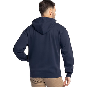 Vente en gros de sweats à capuche élégants avec fermeture éclair pour hommes OEM sweats à capuche avec fermeture éclair complète vêtements de sport en coton molletonné sweats à capuche à la mode - Product Image 2