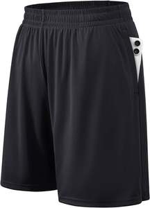 Athletic <b>Shorts</b> for <b>Men</b> <b>with</b> <b>Pockets</b> and Elastic Waistband Quick Dry Activewear - Product Image 3