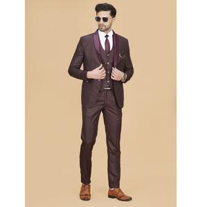 Premium Quality Coffee Brown 5 Piece <b>Mens</b> Suit Set for Fall Winter <b>Weddings</b> Holiday Galas and Statement <b>Formal</b> <b>Attire</b> for Sale - Product Image 1