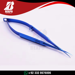 Tijeras de Capsulotomía Micro Vannas, Hojas Finas Rectas y Curvas de Acero Inoxidable, Reutilizables, Herramientas Oftálmicas para Microcirugía Estética - Product Image 6