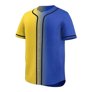 Maillot de baseball respirant et durable 100% polyester - Logo personnalisé, séchage rapide, haute qualité, pour hommes adultes, personnalisable - Product Image 3