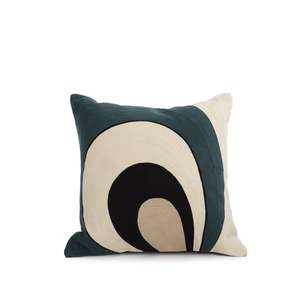 Venta caliente funda de cojín de lana de lujo bordado de Cachemira hecho a mano puntada de cadena geométrica Vintage Floral almohada decorativa - Product Image 6