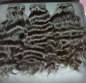 Extensions de Cheveux Indiens Bouclés Naturels Bruts avec des Boucles Douces Cheveux du Temple Paquets de Cheveux Humains Non Transformés à Double Tirage pour la Vente en Gros - Product Image 3