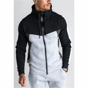 Ensemble de survêtement pour homme de haute qualité personnalisé avec veste à fermeture éclair intégrale et pantalon pour les sports décontractés et l'entraînement - Product Image 3