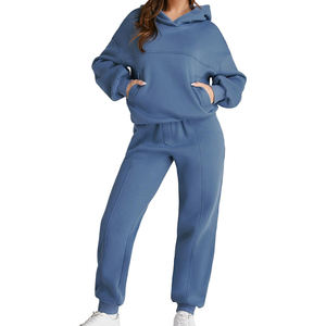 La mejor ropa de invierno, chándales para mujer, chándal de manga larga con estampado personalizado para mujer - Product Image 1