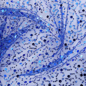 Распродажа, переливающийся Блестящий Мягкий красочный тюль, блестящий бисер, кружевная ткань для выпускного вечера, вечернее платье, женский модный материал - Product Image 4