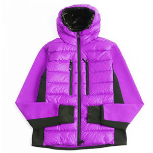 Hot Selling Winter <b>Men</b> Hooded Zipper Puffer <b>Jacket</b> Stand Collar Front Logo Waterproof Quick Dry Breathable Windproof - Product Image 5