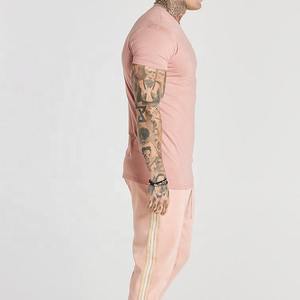 Personalizado de alta calidad cuello redondo entrenamiento gimnasio rápido algodón hombres transpirable liso músculo ajuste manga corta Slim Fit hombres camisetas - Product Image 3
