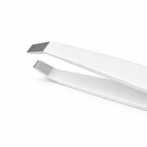 Pinzas Profesionales de Acero Inoxidable de Primera Calidad con Punta Inclinada para Cejas, Blancas, Duraderas, Ecológicas, para Depilación de Precisión - Product Image 2