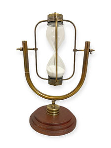 Haute demande horloge élégante classique Antique traditionnel outil de gestion du temps verre clair poli métal support cuisine - Product Image 2