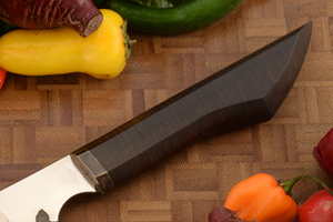 Cuchillo de chef Bunka San Mai de 13 pulgadas hecho a mano con Funda de cuero de primera calidad, herramienta de cocina con hoja grabada - Product Image 3