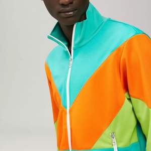 Chaqueta Deportiva de Moda para Hombre, Cuello Alto Delgado, Poliéster/Nailon/Spandex, Cortavientos con Cierre, Logotipo y Color Personalizados, Servicio OEM - Product Image 5