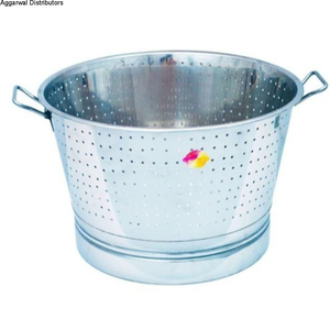 Vente en gros 5 QT passoire profonde en acier inoxydable pour la cuisine pour égoutter le rinçage égoutter tous les types d'aliments - Product Image 1