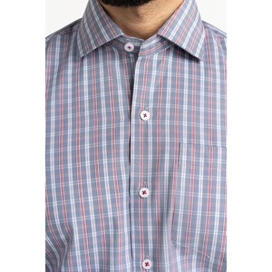 Modern Fit Slim Dress <b>Shirts</b> for <b>Men</b> 100% Cotton Poplin Casual <b>Striped</b> Pattern <b>Long</b> <b>Sleeves</b> Size 3XL FS-CHK25-244 - Product Image 3