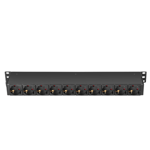 10 vías CEE7/7 salidas Schuko tira de alimentación montaje en rack unidad de distribución de energía PDU conmutada - Product Image 5