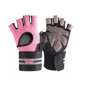 Gants de fitness en cuir pour la musculation avec grip antidérapant, tissu respirant, fermeture facile au poignet - Product Image 2
