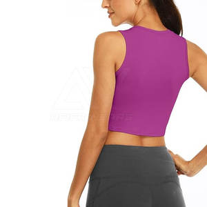 T-shirt court pour femmes Tops courts pour femmes T-shirt court à coupe ample et à col en O pour femmes - Product Image 2