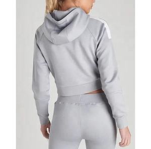 เสื้อฮู้ดครอปแขนยาวผู้หญิง ผ้าฝ้าย/ใยไผ่ รุ่นใหม่ปี 2026 ระบายอากาศได้ดี คอปกแบบฮู้ด ผ้าแคนวาส - Product Image 4