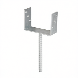 เสาเหล็กยูรูปตัวยู ETA-10/0210 ขนาด 101x100x200x60 มม. ชุบกัลวาไนซ์แบบจุ่มร้อน พร้อมฐานยึดคอนกรีต GAH สำหรับรั้ว ประตู และโครงเหล็ก - Product Image 3